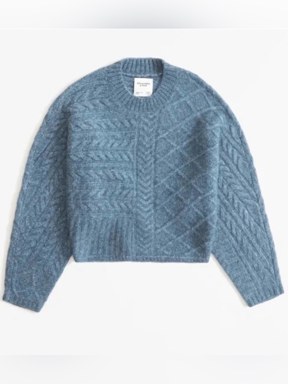 NWT Abercrombie & Fitch Cable Crew Dolman Sweater